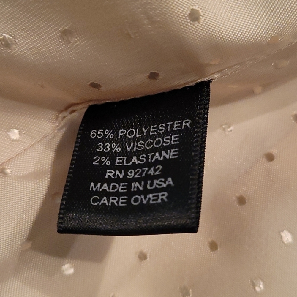 Vtg JULIANA COLLEZIONE Luxury Tailored  Oatmeal Office Blazer Suit Coat - Picture 10 of 10